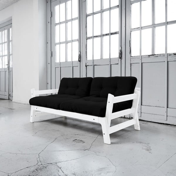Sofa rozkładana Karup Step White/Black