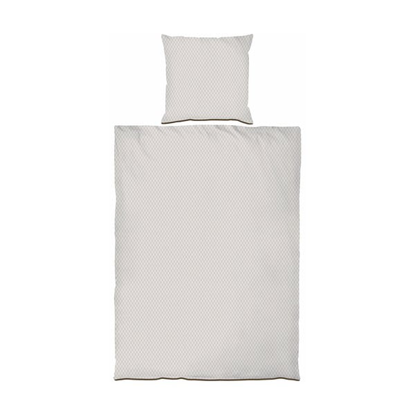 Beżowa pościel jednoosobowa z satyny bawełnianej 140x220 cm Mini – Mette Ditmer Denmark