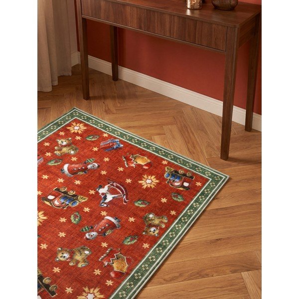 Czerwony/zielony chodnik ze świątecznym motywem 80x200 cm Toy's Delight Nostalgic Noel Red Green – Villeroy&Boch-image-3