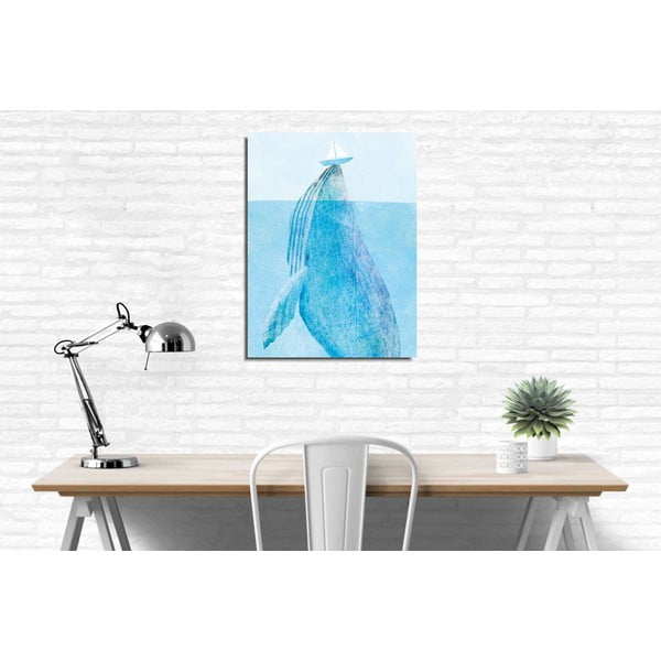 Obraz na płótnie Whale, 30x40 cm-image-1