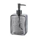 Szary szklany dozownik do mydła Wenko Pure Soap