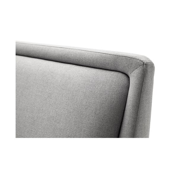 Jasnoszare tapicerowane łóżko dwuosobowe bez stelaża 180x200 cm Frieda – Meise Möbel-image-1