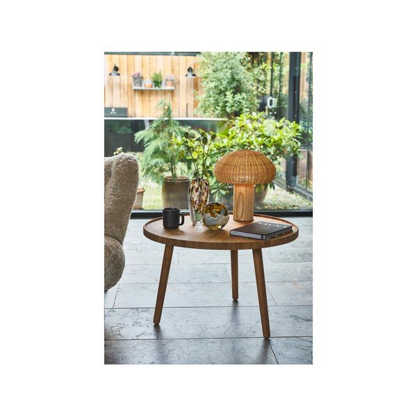 Lampa stołowa LED z rattanowym kloszem (wysokość 32 cm) – Villa Collection-image-4