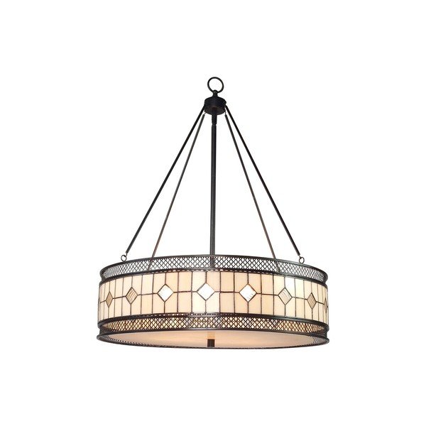 Metalowa lampa wisząca ze szklanym kloszem ø 60 cm Waldorf – Premier Housewares-image-1