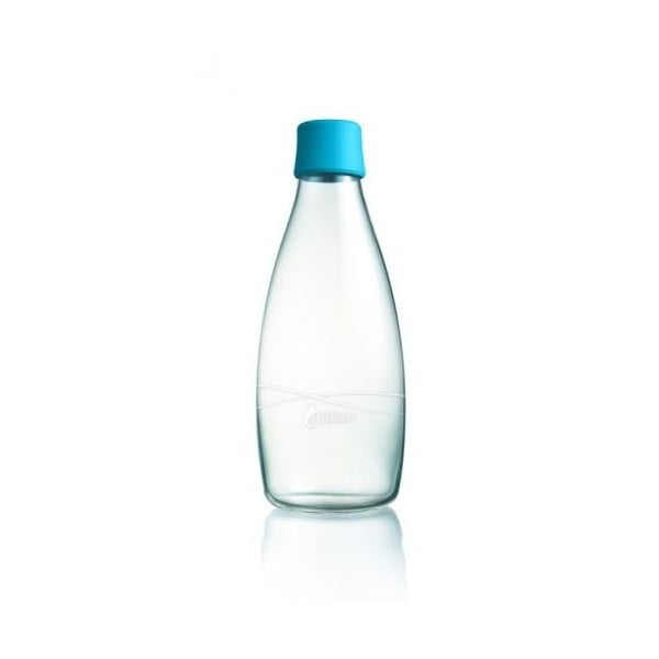 Jasnoniebieska butelka ze szkła ReTap, 500 ml