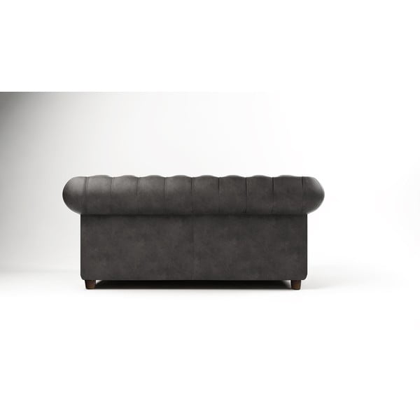 Antracytowa aksamitna sofa 184 cm Cambridge – Ropez-image-2