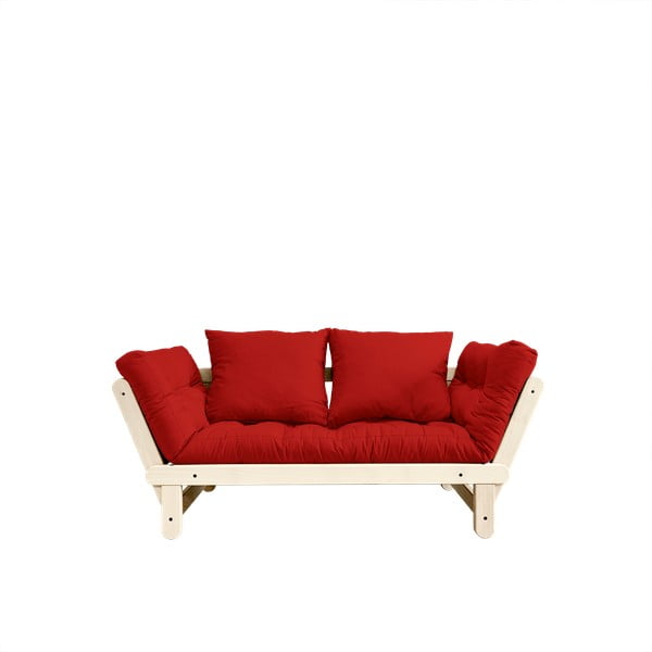 Sofa rozkładana Karup Beat Natural/Red