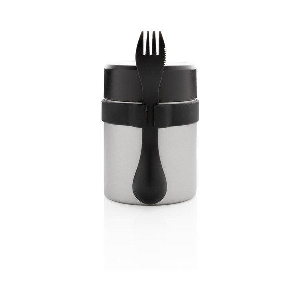 Pojemnik na żywność ze stali nierdzewnej ze sztućcami XD Collection-image-4