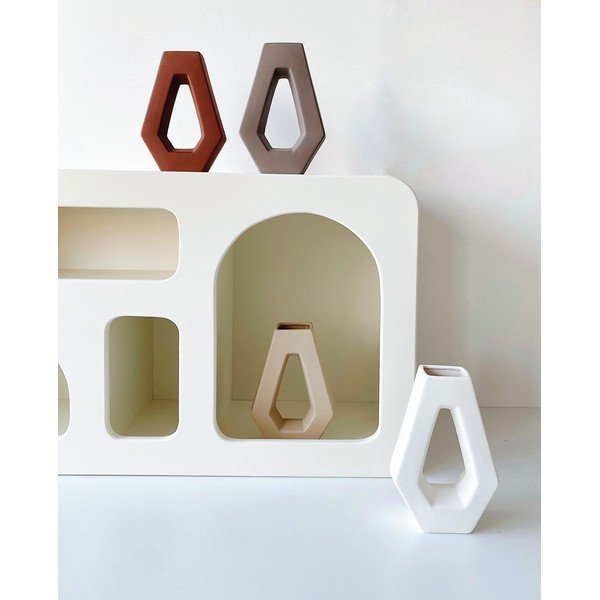 Ceramiczny wazon w kolorze cegły Rulina Triang-image-2