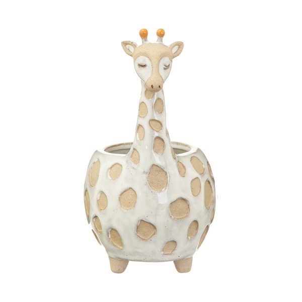 Biało-beżowa doniczka Sass & Belle Gina Giraffe, ø 7,5 cm-image-2