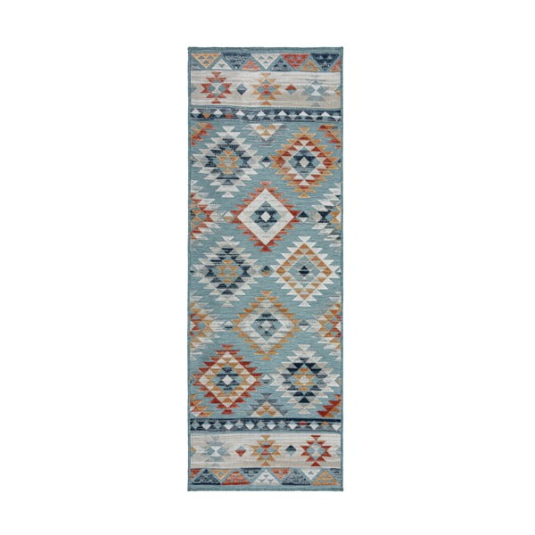 Niebieski chodnik odpowiedni na zewnątrz 80x230 cm Avery Blue – Flair Rugs