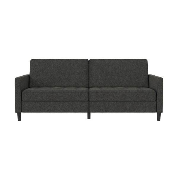 Ciemnoszara aksamitna sofa 207 cm Presley – Støraa