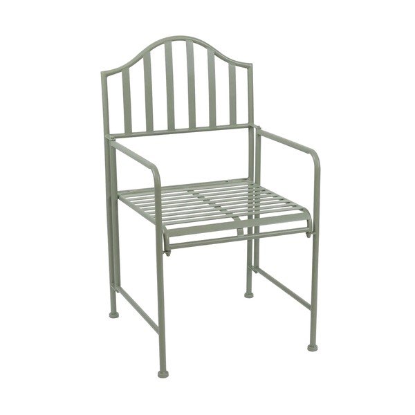 Zielone metalowe krzesło ogrodowe Verdant Voyage – Esschert Design-image-1
