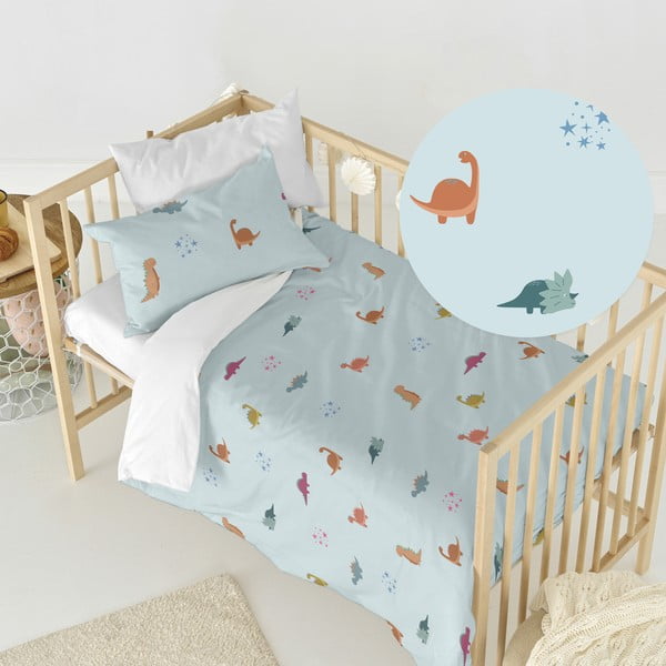 Bawełniana pościel dziecięca do łóżeczka 100x120 cm Mini dinosaur – Happy Friday