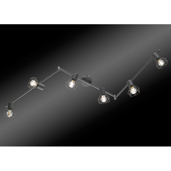Czarna lampa punktowa 8x148 cm Ran – Fischer & Honsel-image-2