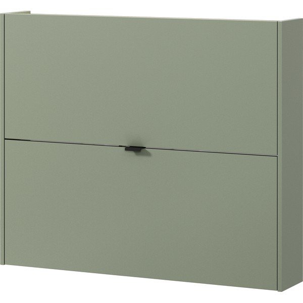 Szarozielona uchylna/wisząca szafka na buty w dekorze dębu 100x83x18 cm Ameca – Germania