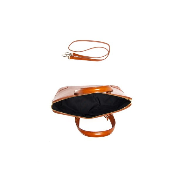 Skórzana torebka Luisa Vanini 364 Cognac-image-2
