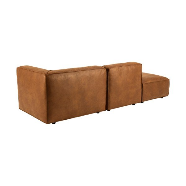 Koniakowy szezlong z imitacji skóry (prawostronny) Fairfield Kentucky – Bonami Selection-image-4