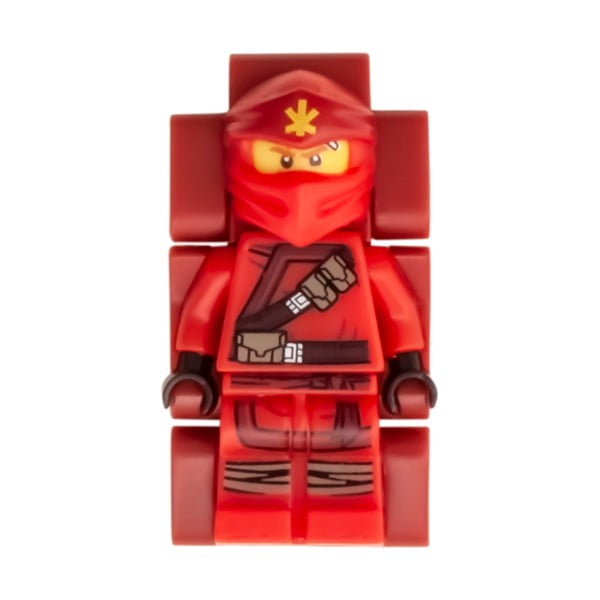 Czerwony zegarek ze składanym paskiem i minifigurką LEGO® NINJAGO Kai-image-3