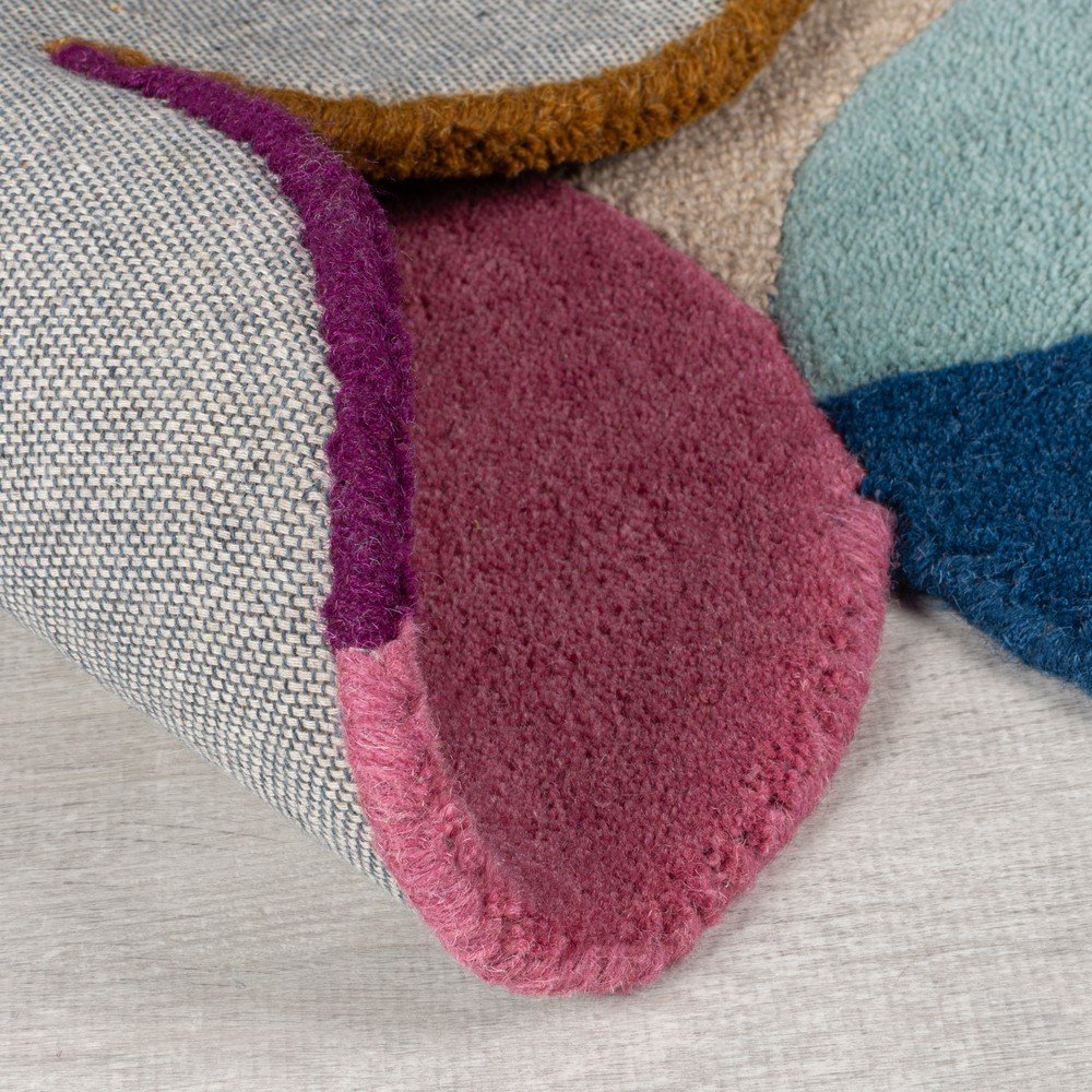 Beżowy wełniany dywan tkany ręcznie 160x230 cm Mia Textured Scallop – Flair Rugs (zdjęcie 5)