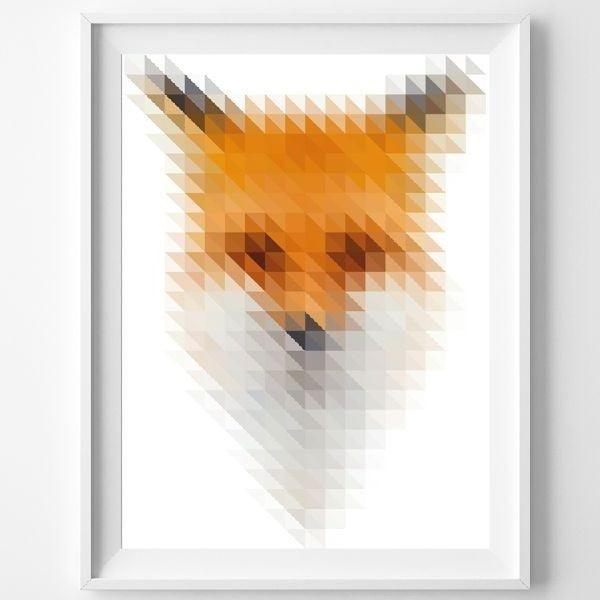 Plakat Blurry Fox, A3