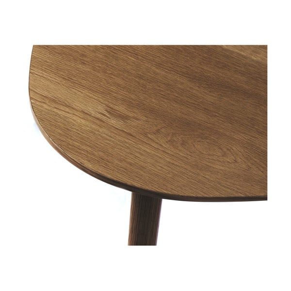 Brązowe stoliki w dekorze dębu zestaw 2 szt. 70x100 cm Adda – Unique Furniture-image-4