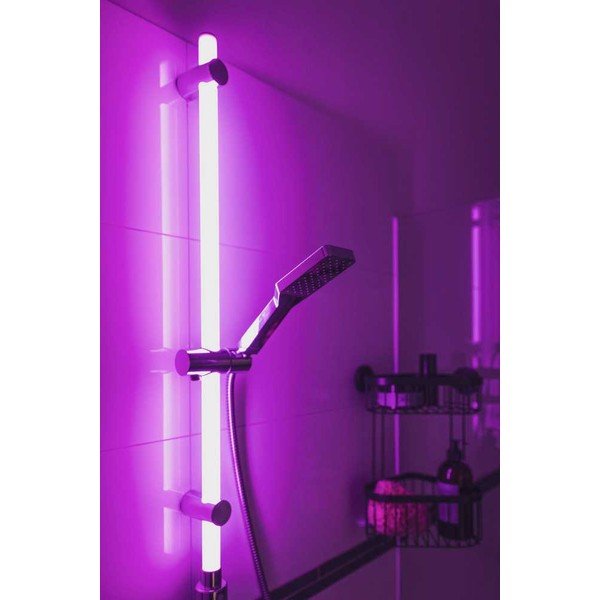 Zestaw prysznicowy w kolorze srebra 94 cm LED – Wenko-image-1