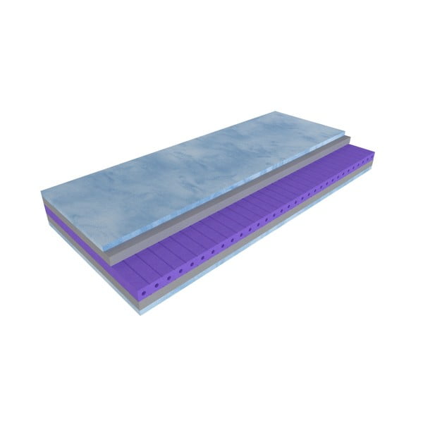 Średnio twardy piankowy materac 140x200 cm Blue magic – Materasso-image-4