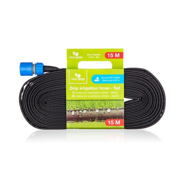 Płaski wąż do nawadniania kropelkowego 15 m – Happy Green-image-2