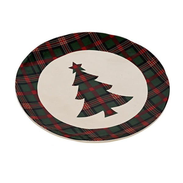 Ceramiczny talerz Christmas Tree, 20 cm