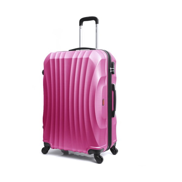 Różowa walizka na kółkach Hero Moscou-e, 31 l-image-2