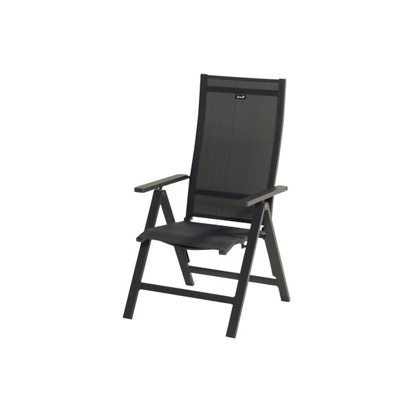 Ciemnoszare metalowe krzesło ogrodowe Winslow – Hartman