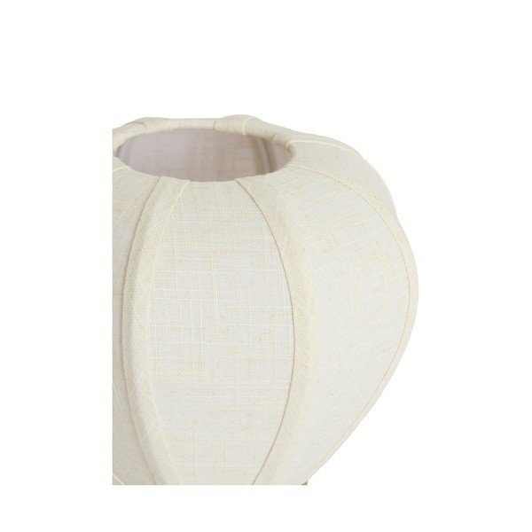 Kremowa metalowa lampa stołowa z tekstylnym kloszem (wysokość 23,5 cm) Kyzo – Light & Living-image-3