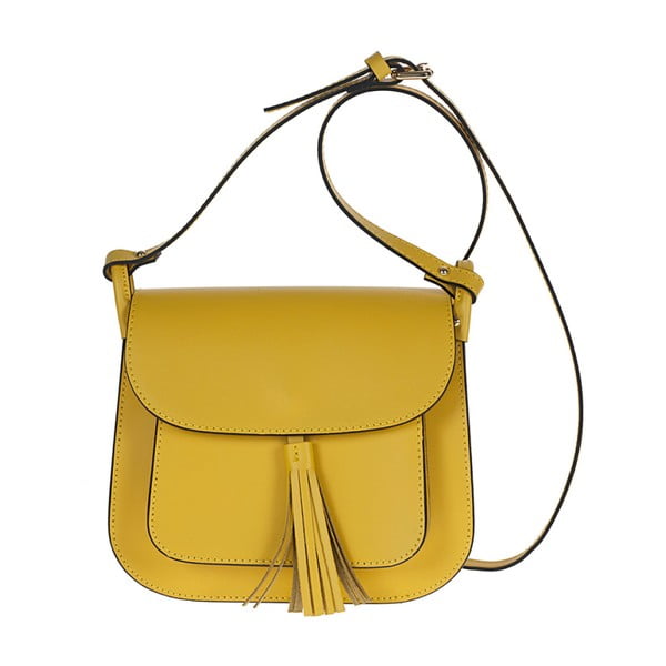 Żółta torebka skórzana Giulia Bags Bessie
