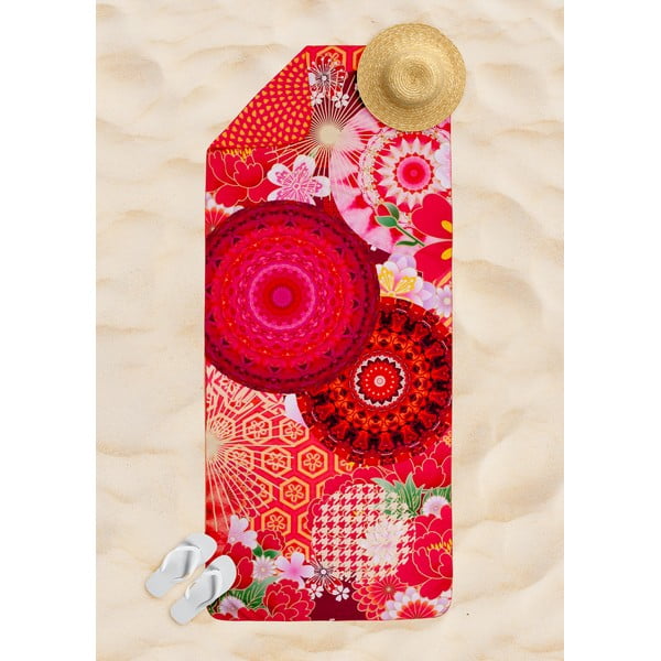 Czerwony ręcznik plażowy szybkoschnący 50x100 cm – HIP-image-1