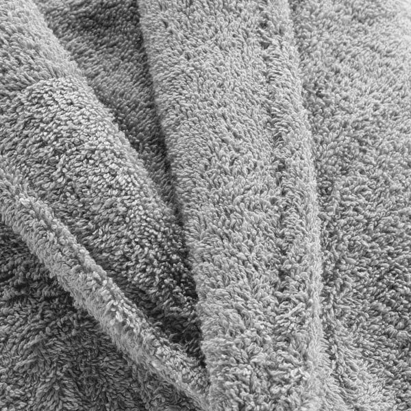 Jasnoszary bawełniany szlafrok w rozmiarze M Tendresse – douceur d'intérieur-image-2