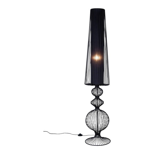 Czarna lampa stojąca Kare Design Swing