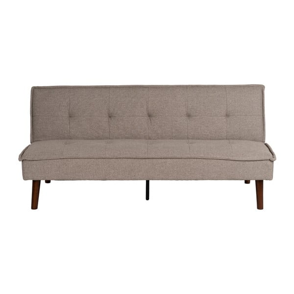Szarobeżowa rozkładana sofa  z tkaniny szenilowej 181 cm – Ixia