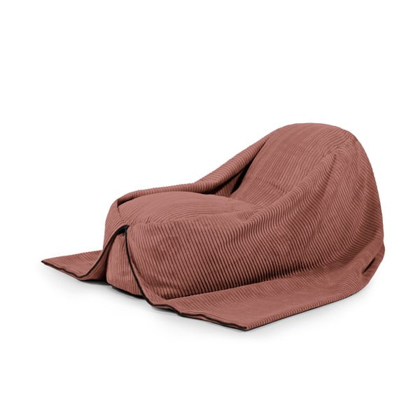 Ceglasty sztruksowy dziecięcy worek do siedzenia Cocoon 120 – SLOWDOWN