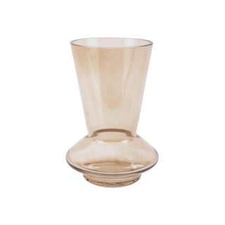 Piaskowobrązowy szklany wazon PT LIVING Glow, wys. 17,5 cm