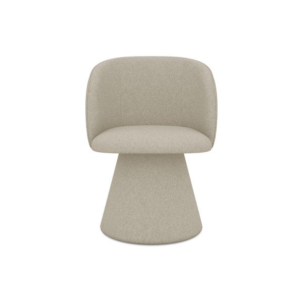 Beżowy tapicerowany fotel jadalniany Maia – Makamii-image-1