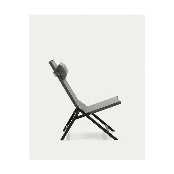 Szary metalowy fotel ogrodowy Canutells – Kave Home-image-4