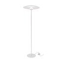 Biała lampa stojąca LED z metalowym kloszem (wysokość 140 cm) Lund – Candellux Lighting