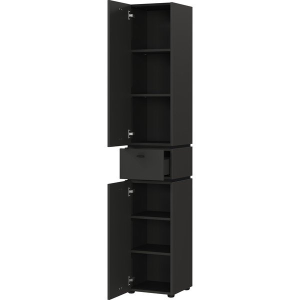 Antracytowa wysoka szafka łazienkowa 34x189 cm Modesto – Germania-image-2