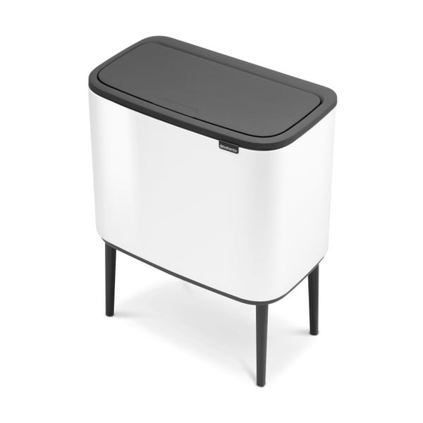 Biały stalowy kosz na śmieci otwierany na dotyk 36 l Bo Touch Bin – Brabantia-image-4