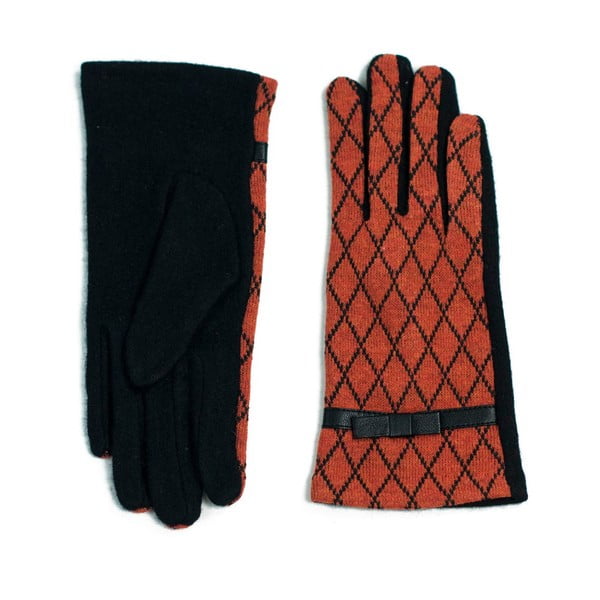 Czerwono-czarne rękawiczki Posh