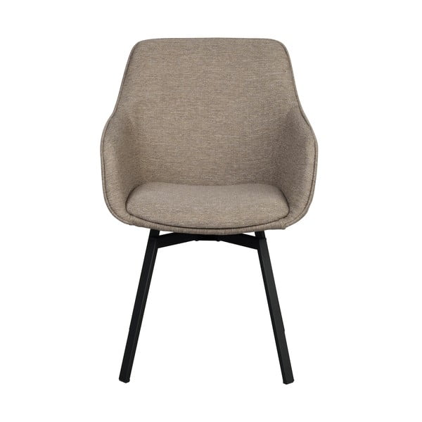 Beżowe tapicerowane fotele jadalniane zestaw 2 szt. Alison – Rowico-image-2