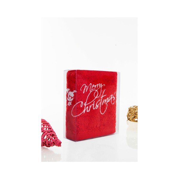 Ręcznik Christmas Merry Red, 30x50 cm-image-2