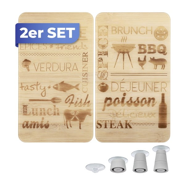 Płyty ochronne na kuchenkę ze szkła hartowanego zestaw 2 szt. 52x30 cm Barbecue – Maximex-image-3