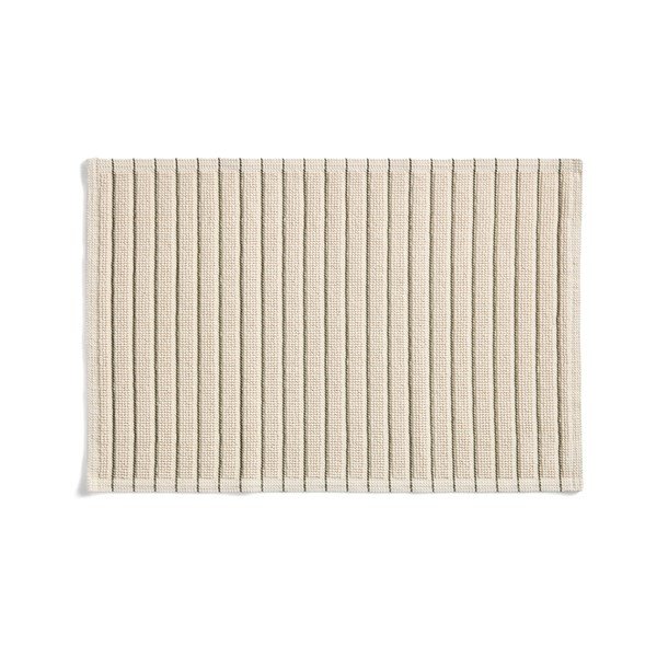 Zielony/beżowy tekstylny dywanik łazienkowy 50x80 cm Merade – Kave Home
